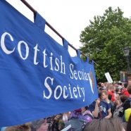 Scottish Secular Society block at Glasgow Pride